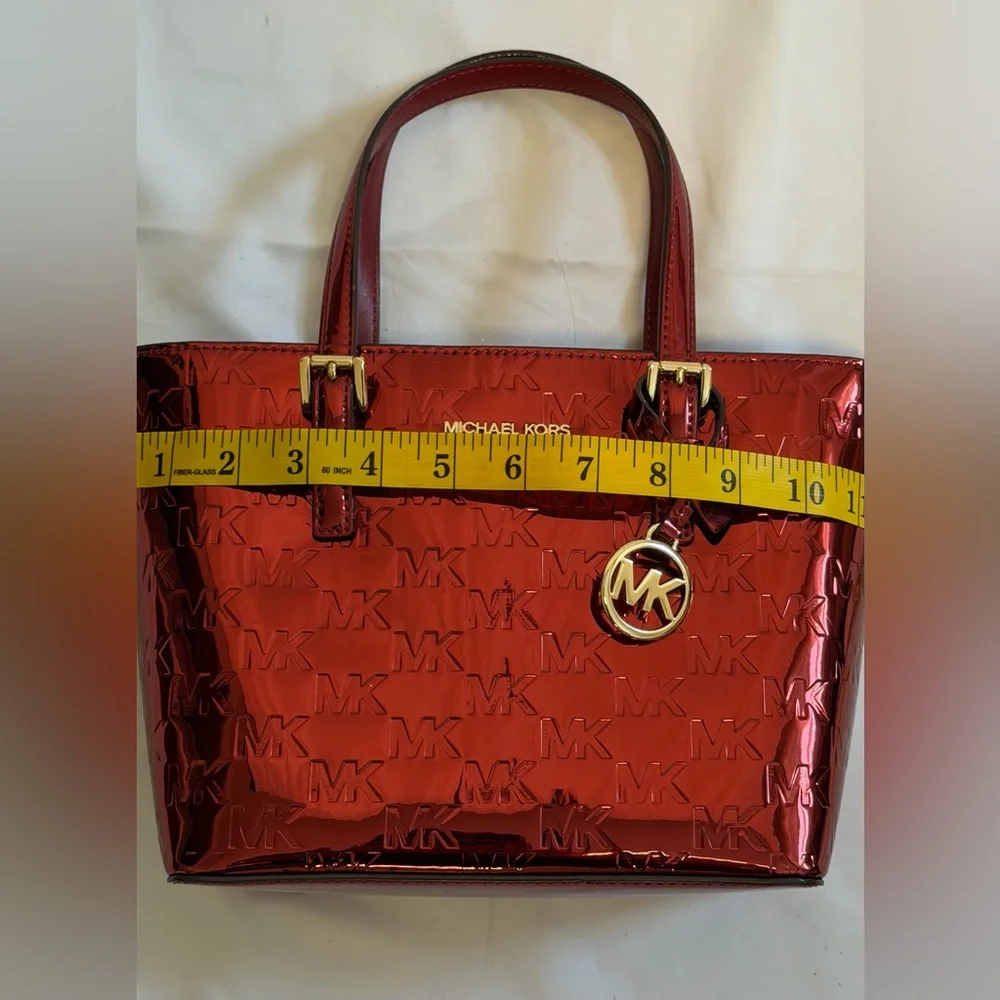 Michael Kors XS Cherry Convertible TZ Tote Bag NWT Crossbody Red - Picture 5 of 7